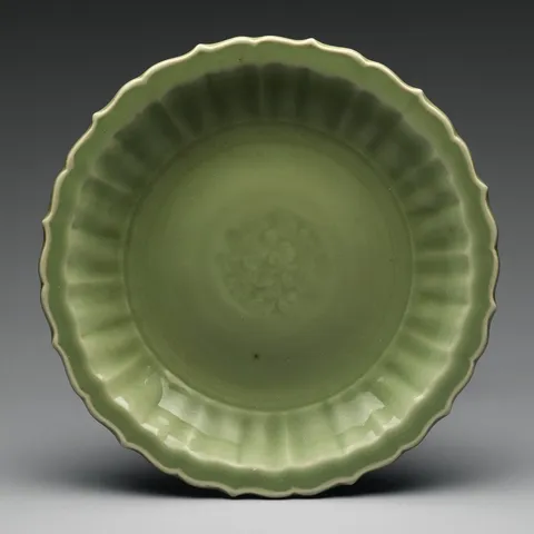 Celadon Fluted Dish
